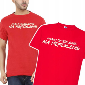 KOSZULKA Tshirt Męski Prezent Śmieszne WZORY - M