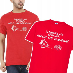 KOSZULKA Tshirt Męski Prezent Śmieszne WZORY - M