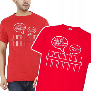 KOSZULKA Tshirt Męski Prezent Śmieszne WZORY - XL
