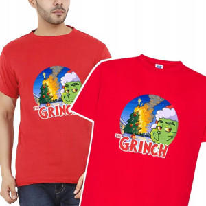 KOSZULKA Tshirt Męski Prezent Święta GRINCH - L