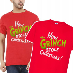 KOSZULKA Tshirt Męski Prezent Święta GRINCH - M