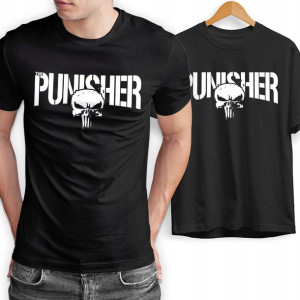 KOSZULKA Wysokiej Jakości MĘSKA PUNISHER - S
