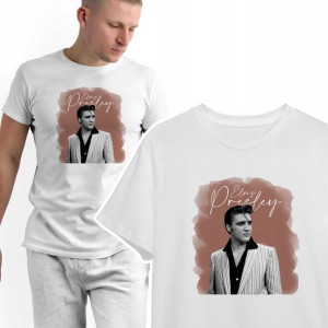 Modny T-shirt KOSZULKA Męska ELVIS Presley - L