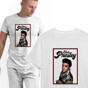 Modny T-shirt KOSZULKA Męska ELVIS Presley - M