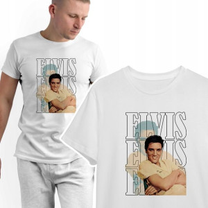 Modny T-shirt KOSZULKA Męska ELVIS Presley - XL