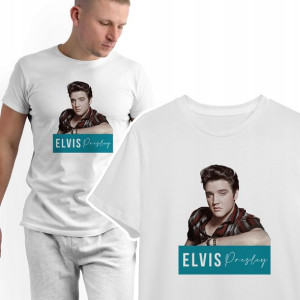 Modny T-shirt KOSZULKA Męska ELVIS Presley - XL