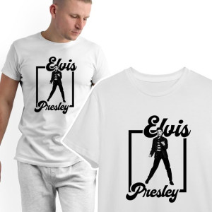 Modny T-shirt KOSZULKA Męska ELVIS Presley - XXL