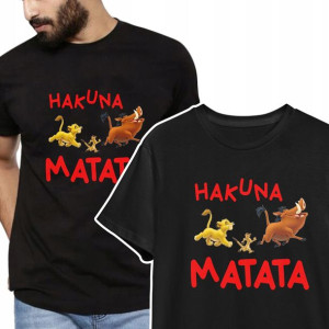 Modny T-shirt KOSZULKA Męska HAKUNA MATATA - 3XL