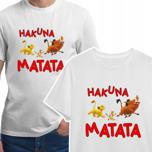 Modny T-shirt KOSZULKA Męska HAKUNA MATATA - 3XL