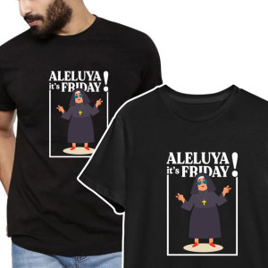 T-shirt KOSZULKA Męska ALELUYA It's FRIDAY - 3XL