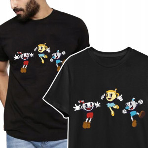 T-shirt KOSZULKA Męska CUPHEAD Wiele WZORÓW - L