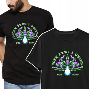 T-shirt KOSZULKA Męska MARIHUANA WEED Wzory - 3XL