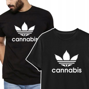 T-shirt KOSZULKA Męska MARIHUANA WEED Wzory - 3XL