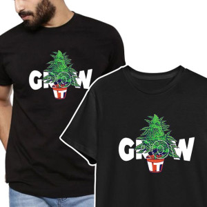 T-shirt KOSZULKA Męska MARIHUANA WEED Wzory - L