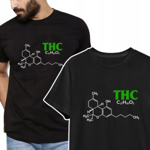 T-shirt KOSZULKA Męska MARIHUANA WEED Wzory - M