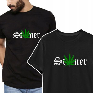 T-shirt KOSZULKA Męska MARIHUANA WEED Wzory - S