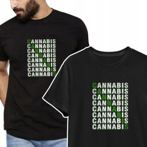 T-shirt KOSZULKA Męska MARIHUANA WEED Wzory - XXL