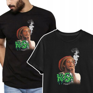 T-shirt KOSZULKA Męska MARIHUANA WEED Wzory - XXL