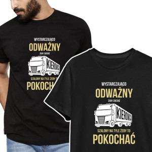 T-shirt KOSZULKA Męska PREZENT dla KIEROWCY - M