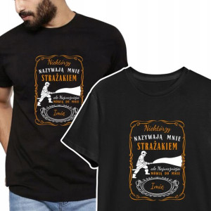 T-shirt KOSZULKA Męska PREZENT dla STRAŻAKA - XL