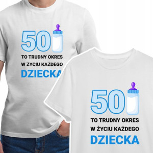 T-shirt KOSZULKA Męska PREZENT na 50 Urodziny L