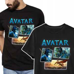 T-SHIRT MĘSKI Koszulka AVATAR Wiele WZORÓW - L