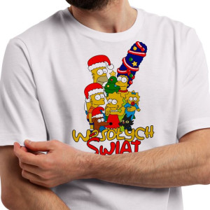 T-shirt Męski Prezent na ŚWIĘTA Różne WZORY - XXL