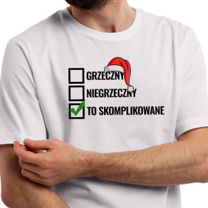 T-shirt Męski Prezent na ŚWIĘTA Wiele WZORÓW - XL