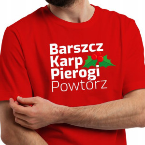 T-shirt Męski Prezent na ŚWIĘTA Wiele WZORÓW - XXL