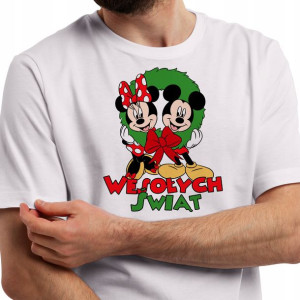 T-shirt Męski Prezent Wesołych ŚWIĄT Wzory - S