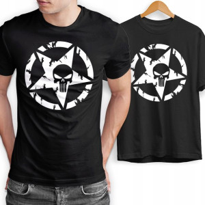 T-SHIRT Wysokiej Jakości MĘSKA PUNISHER MiX - L