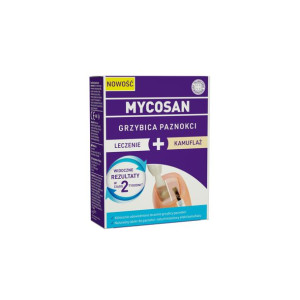 MYCOSAN Nail GRZYBICA PAZNOKCI Leczenie + Kamuflaż