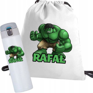 Zestaw Worek Kubek Termiczny Lego Hulk Szkoła Y3