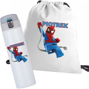 Zestaw Worek Kubek Termiczny Lego Spiderman Y3
