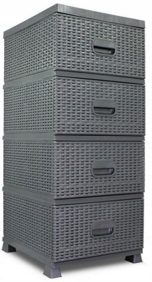 Komoda szafka K9450 szara regał rattan łazienka