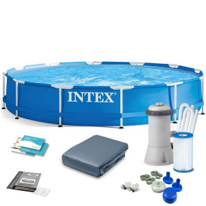 SOLIDNY BASEN OGRODOWY 10w1 Intex 366x76 cm