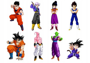 Zestaw Postaci Na Tort Dragon Ball 9cm 8szt Y6