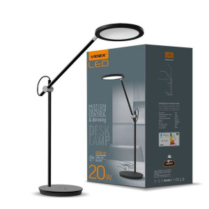 Lampka biurkowa LED 20W czarna ściemnialna