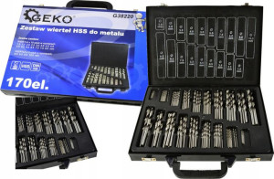 Zestaw Wierteł Wiertła Do Metalu Hss 170szt 1-10mm