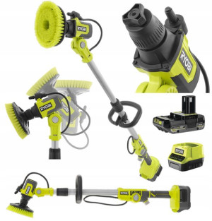 Ryobi Rwts18 Szczotka Teleskopowa Obrotowa 18v 2ah