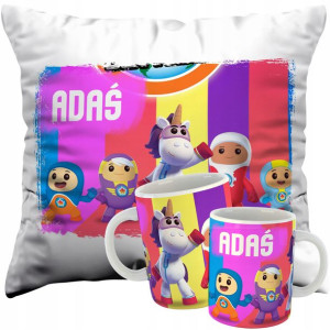 ZESTAW PODUSZKA+KUBEK Odlotowcy Go Jetters Y5
