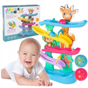 Zjeżdżalnia Żyrafa Jungle 4 Zjeżdżalnie 2 Piłeczki