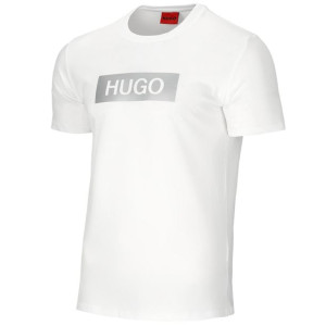 Hugo Boss t-shirt koszulka męska biała srebrny nadruk 50467585 XXL