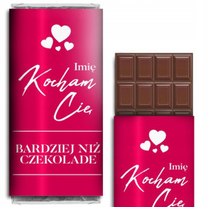 CZEKOLADA na WALENTYNKI Wzory MiX Własna Okładka