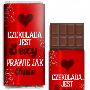 CZEKOLADA Prezent na WALENTYNKI Wzory Własne IMIĘ