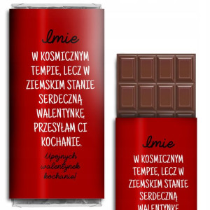 CZEKOLADA Prezent na WALENTYNKI Wzory Własne IMIĘ