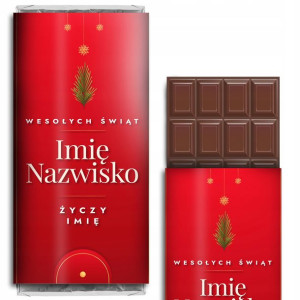 CZEKOLADA Świąteczna Prezent Różne WZORY - IMIĘ
