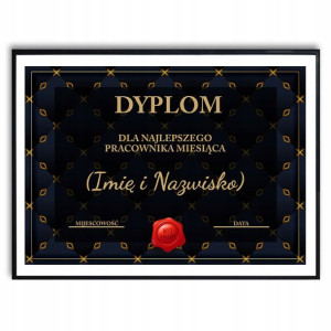 CERTYFIKAT DYPLOM A3 WŁASNY TEKST Eleganckie Wzory
