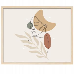 DUŻY Plakat 90x60 Line ART Boho Style Wiele WZORÓW