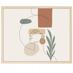 DUŻY Plakat 90x60 Line ART Boho Style Wiele WZORÓW